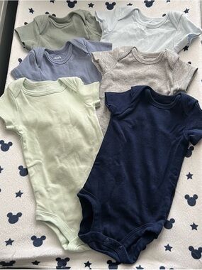 5 Cater’s & 1 Swaddle designs Baby Onesies